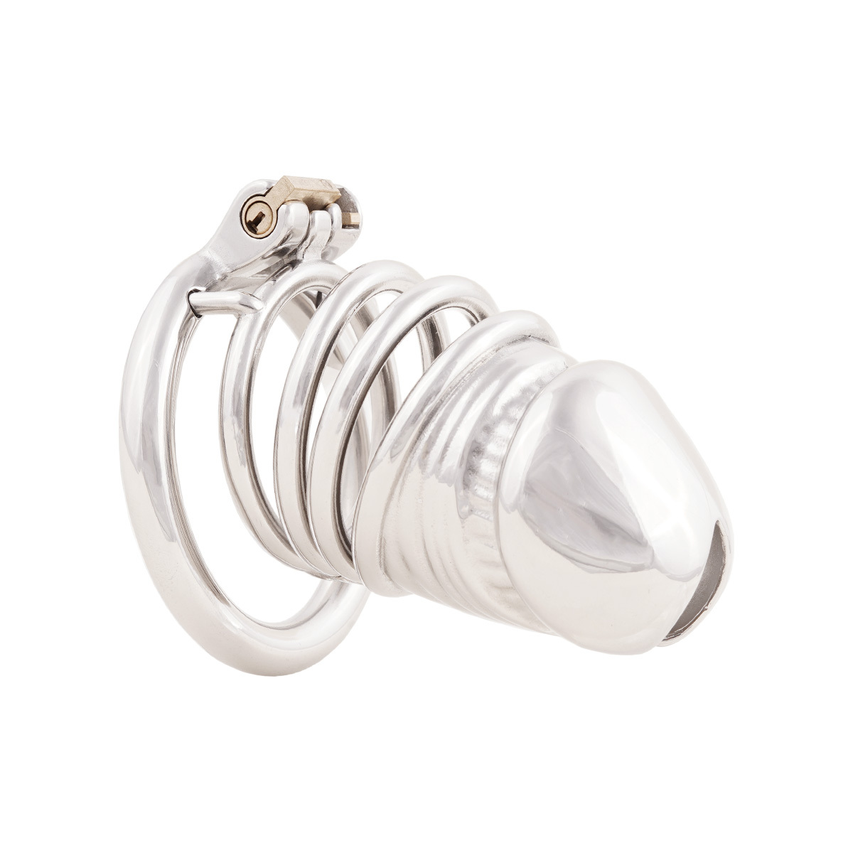 Stainless Steel Male Chastity Device Easy to Wear Male Virginity Lock Chastity Belt (only cages do not include rings and locks)