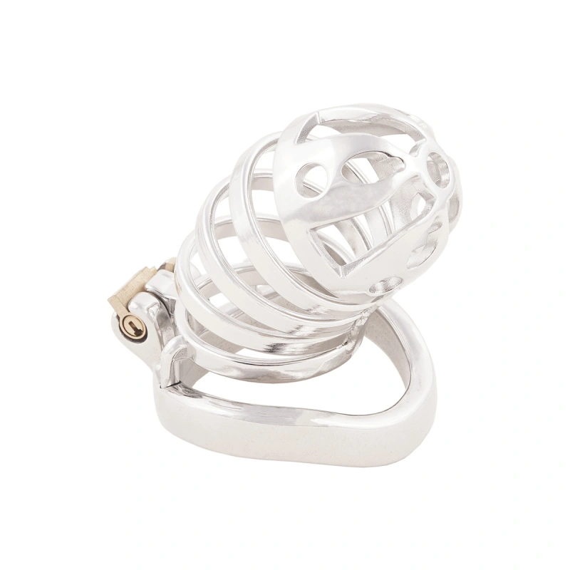 Stainless Steel Long Cock Cage Stealth Lock for SM Penis Exercise Sex Toys (only cages do not include rings and locks)