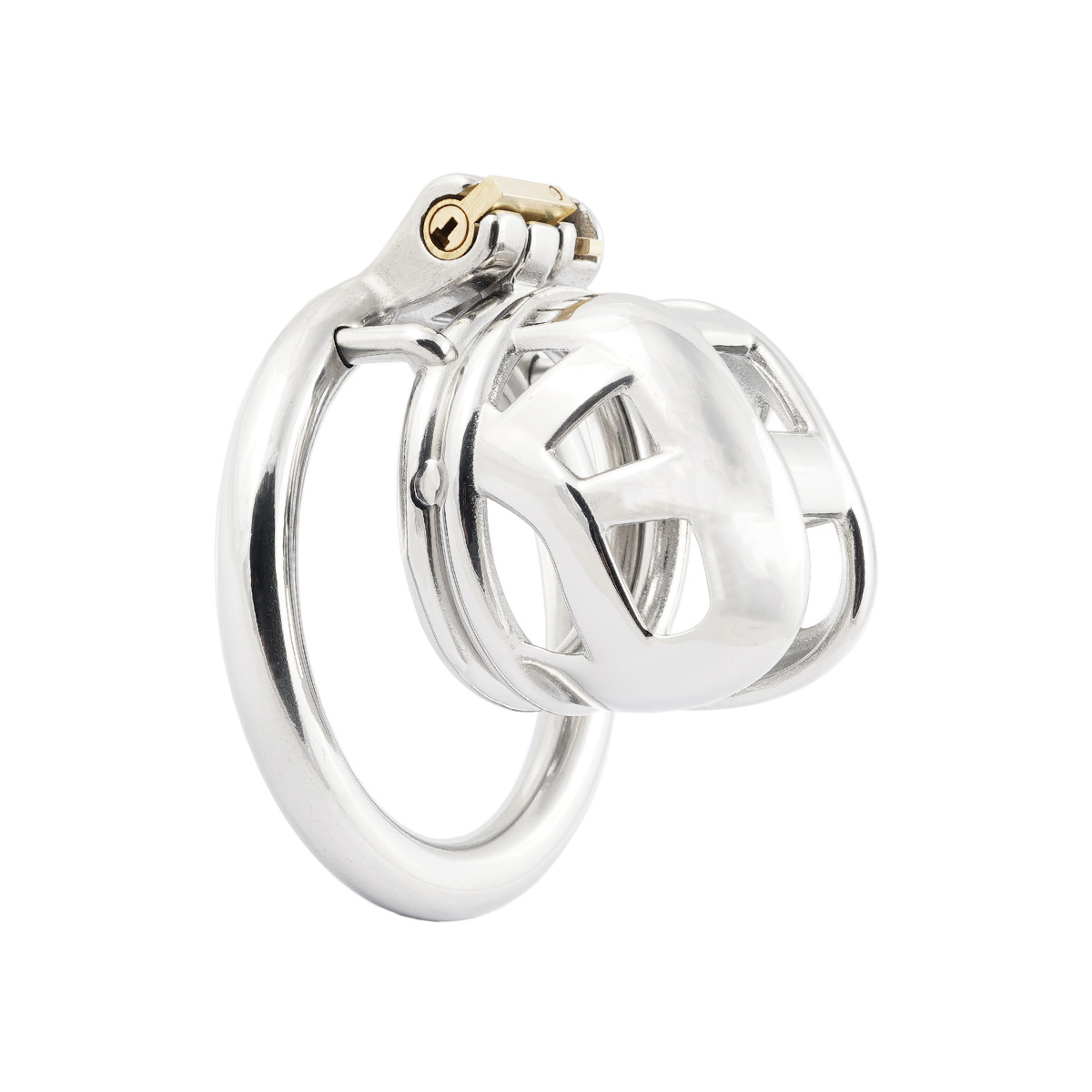 Short Male Chastity Cage for Men Stainless Steel Chasity Locked for Adult Game Sex Toy (only cages do not include rings and locks)
