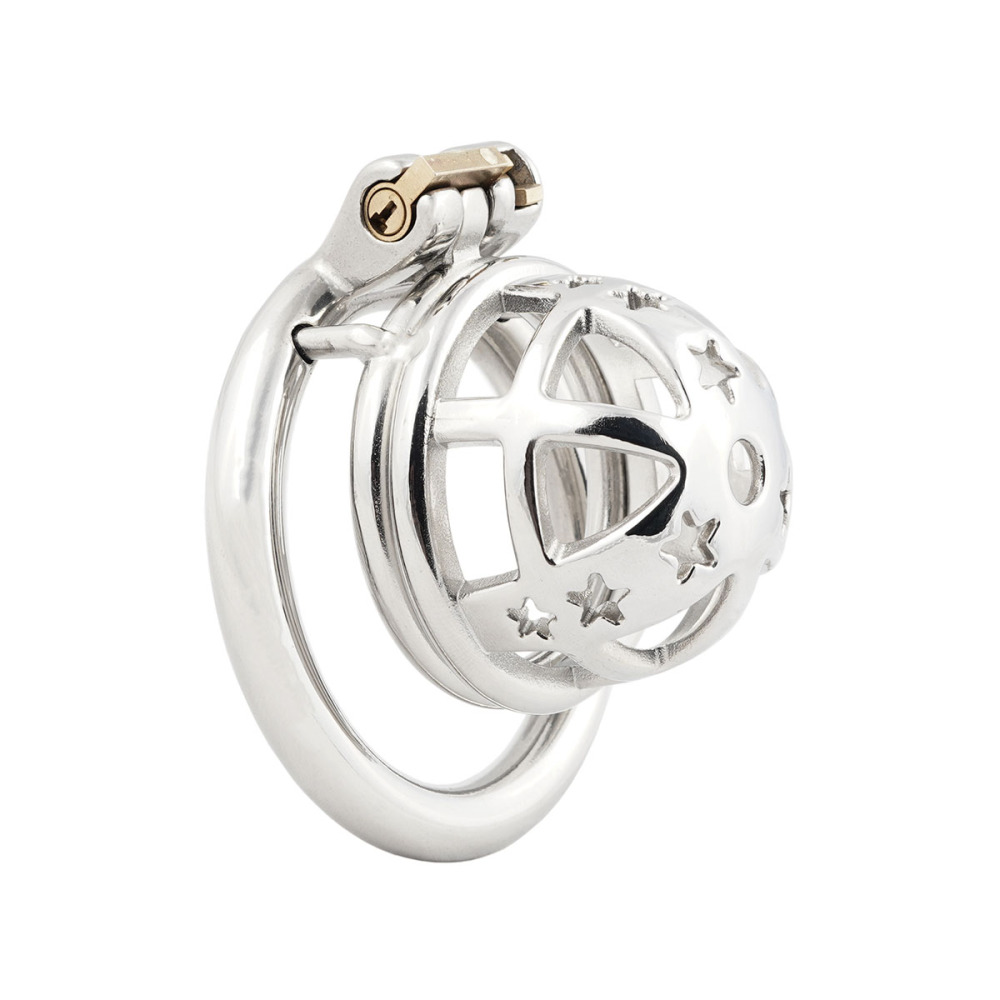 Short Male Cock cage Chastity for Men Stainless Steel Chasity Locked Men's Virginity Lock (only cages do not include rings and locks)