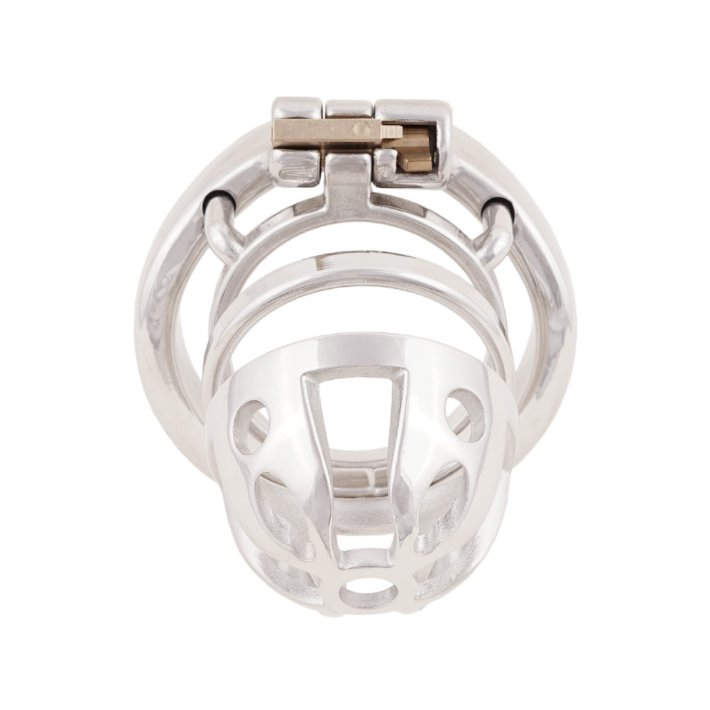 Male Virginity Lock Cock Cage Metal Chastity Device Adult Game Sex Toy (only cages do not include rings and locks)