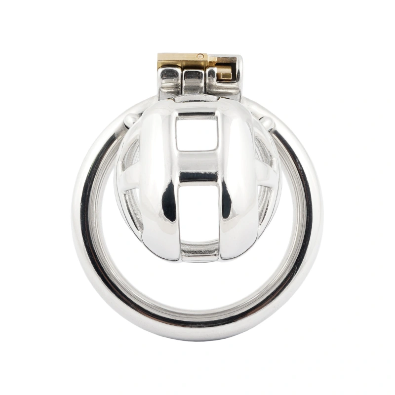 Short Male Chastity Cage for Men Stainless Steel Chasity Locked for Adult Game Sex Toy (only cages do not include rings and locks)