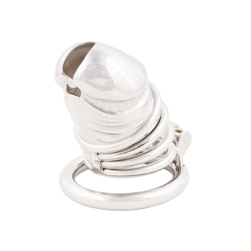 Stainless Steel Male Chastity Device Easy to Wear Male Virginity Lock Chastity Belt (only cages do not include rings and locks)