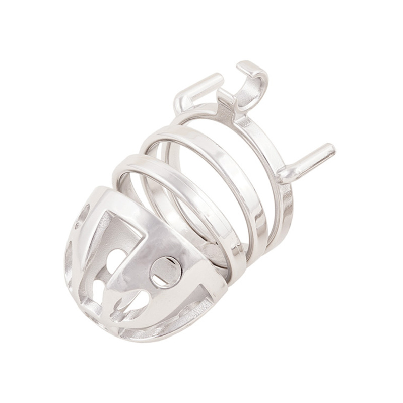 Male Chastity Cage Stealth Lock Stainless Steel Cock Cage Adult Game Sex Toy (only cages do not include rings and locks)