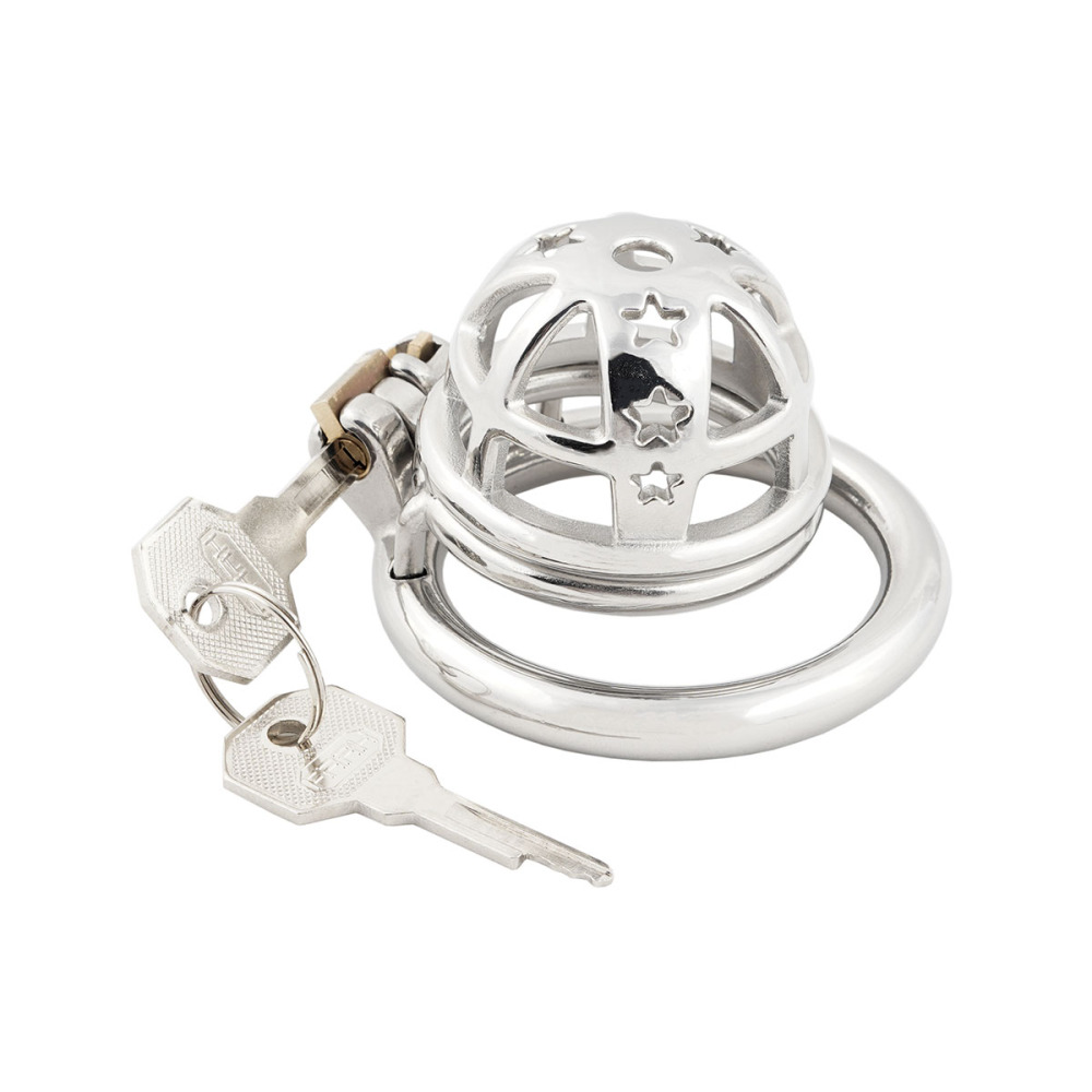 Short Male Cock cage Chastity for Men Stainless Steel Chasity Locked Men's Virginity Lock (only cages do not include rings and locks)