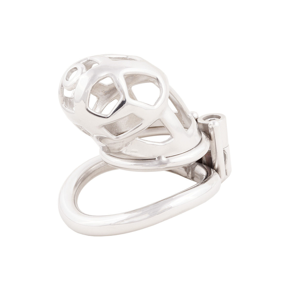 Metal Male Chastity Device Ergonomic Design Cock Cage Adult Game Sex Toy (only cages do not include rings and locks)