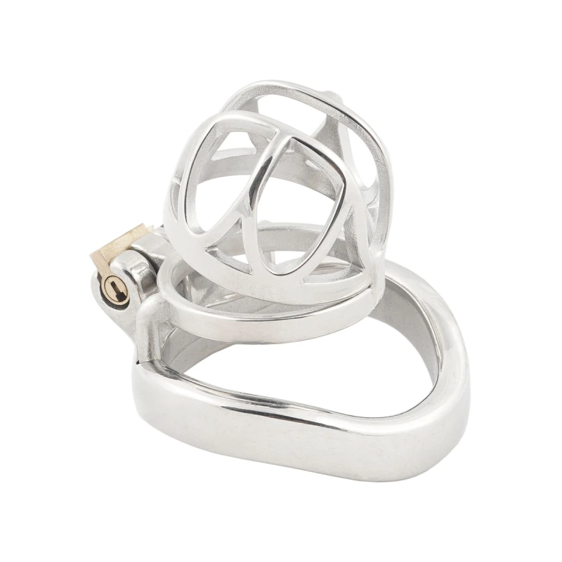 Short Male Chasity Cage Penis Lock Device 304 Stainless Steel Adult Game Sex Toy (only cages do not include rings and locks)