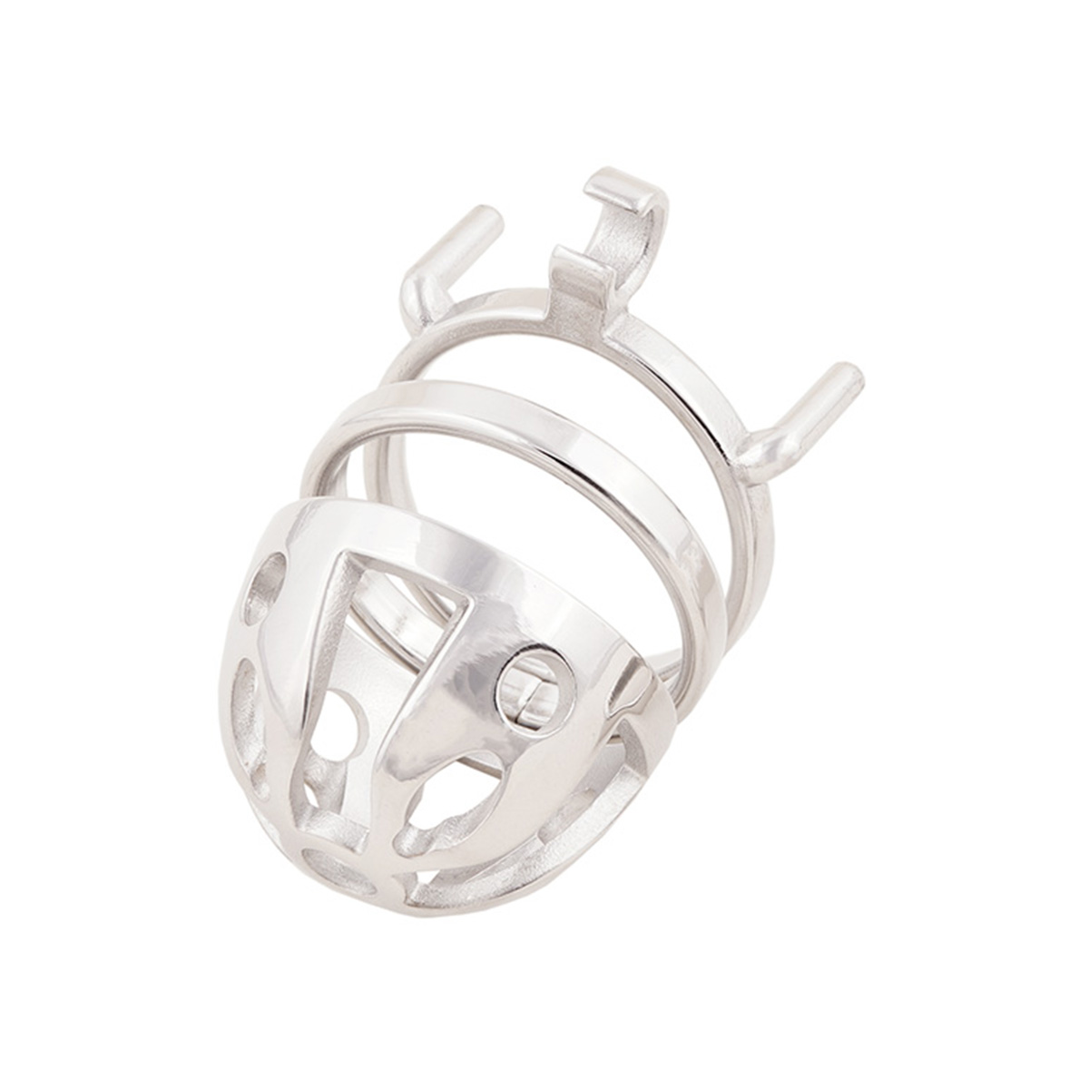 Male Virginity Lock Cock Cage Metal Chastity Device Adult Game Sex Toy (only cages do not include rings and locks)