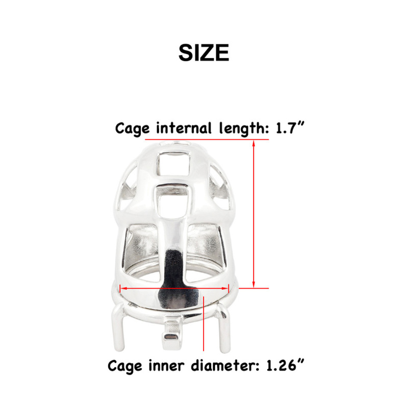 Chastity Cage Long Stainless Steel chastities Device Easy to Wear Male SM Penis Exercise Sex Toys (only cages do not include rings and locks)