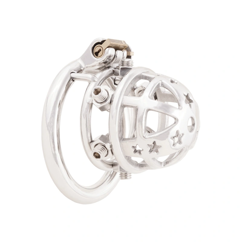 Chastity Cock Cage 304 Stainless Steel Spiked Chastity Device Easy to Wear Male SM Penis Exercise Sex Toys (only cages do not include rings and locks)