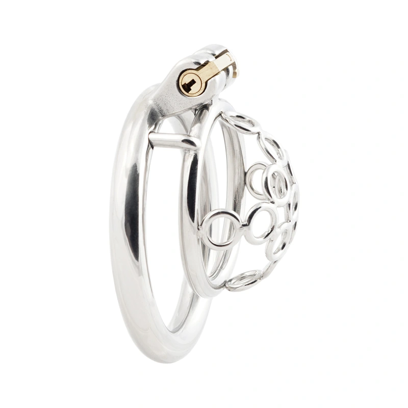 Male Chastity Device Super Short 304 Stainless Steel Men's Penis Lock (only cages do not include rings and locks)