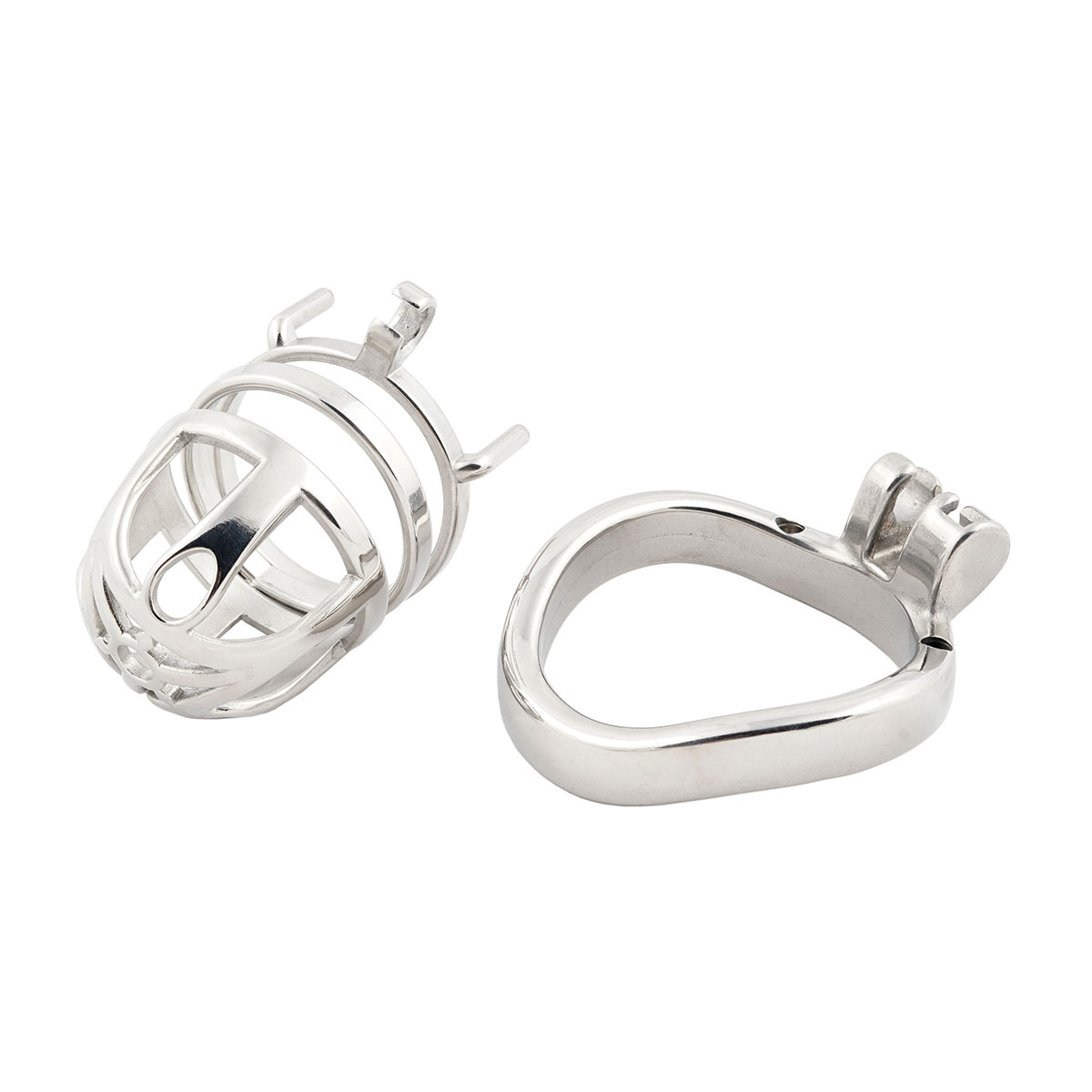 Male Cook cage Chastity for Men Metal Adult Game Sex Toy Ergonomic Design Stainless Steel Stealth Lock (only cages do not include rings and locks)