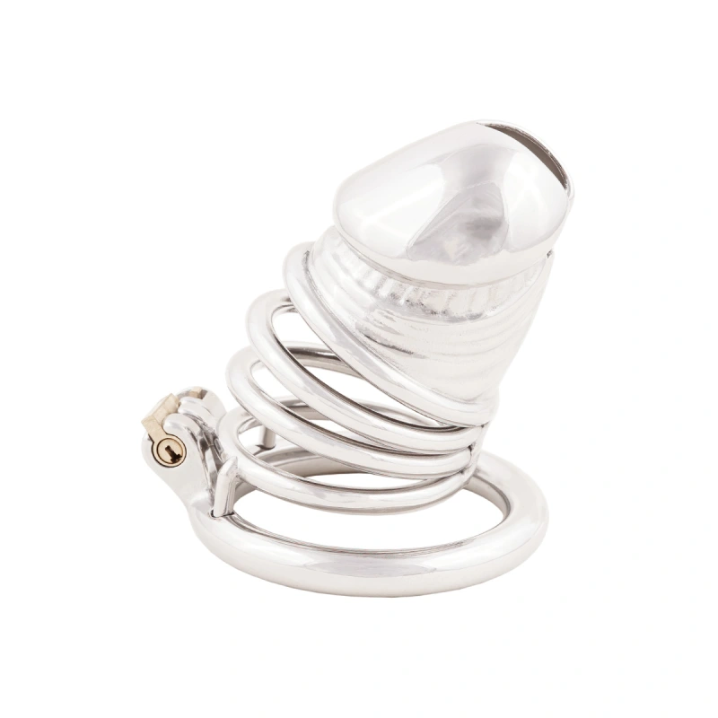 Stainless Steel Male Chastity Device Easy to Wear Male Virginity Lock Chastity Belt (only cages do not include rings and locks)
