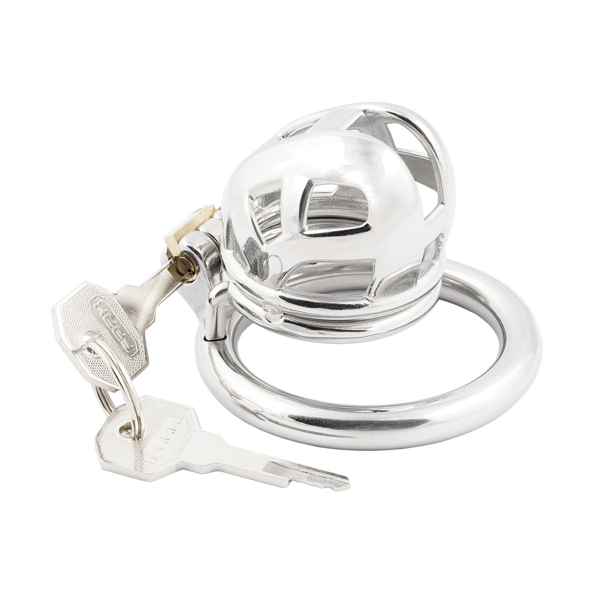 Short Male Chastity Cage for Men Stainless Steel Chasity Locked for Adult Game Sex Toy (only cages do not include rings and locks)