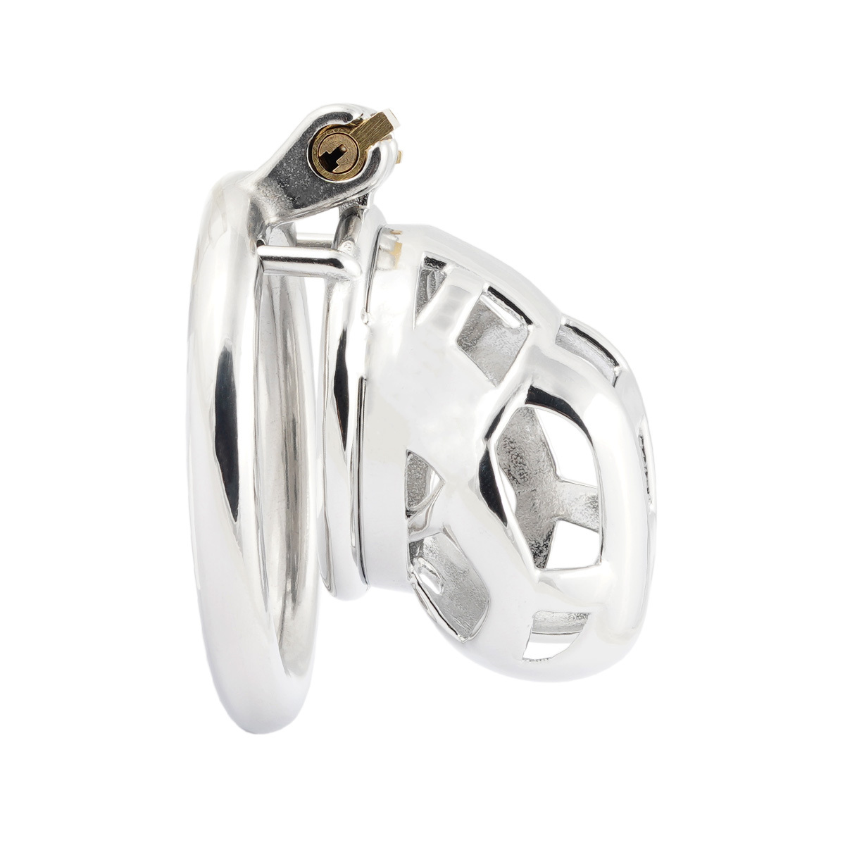 Large Short Male Chastity Device Stainless Steel Cock Cage Sex Toys for Men (only cages do not include rings and locks)