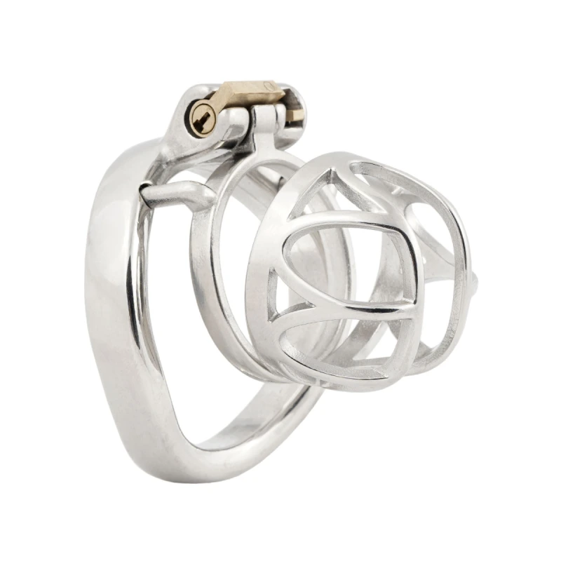 Short Male Chasity Cage Penis Lock Device 304 Stainless Steel Adult Game Sex Toy (only cages do not include rings and locks)