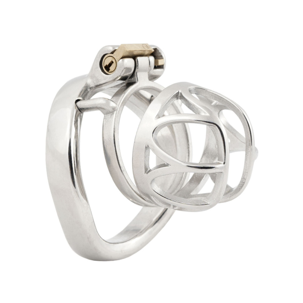 Short Male Chasity Cage Penis Lock Device 304 Stainless Steel Adult Game Sex Toy (only cages do not include rings and locks)