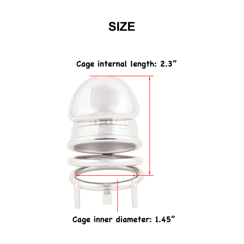 Stainless Chastity Device Steel Stainless Cock Cage Sex Toy (only cages do not include rings and locks)