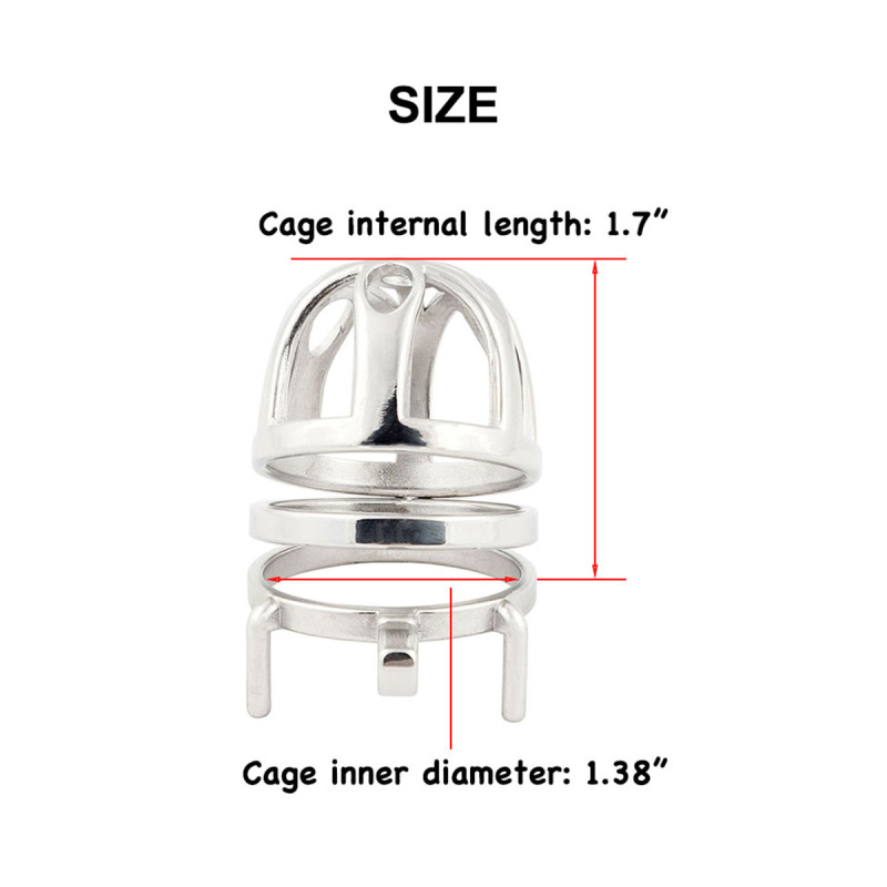 Male Cook cage Chastity for Men Metal Adult Game Sex Toy Ergonomic Design Stainless Steel Stealth Lock (only cages do not include rings and locks)