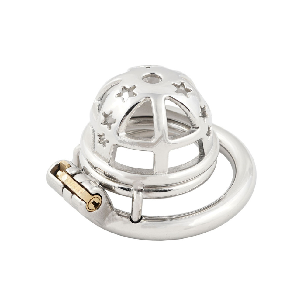 Short Male Cock cage Chastity for Men Stainless Steel Chasity Locked Men's Virginity Lock (only cages do not include rings and locks)