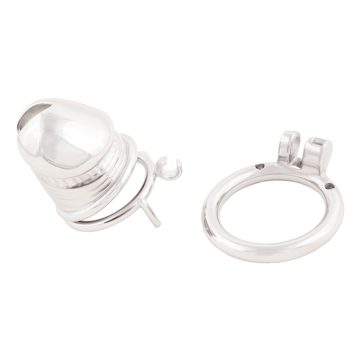 Male Comfortable Cock Cage Stainless Steel Chastity Device for SM Penis Exercise Sex Toys (only cages do not include rings and locks)