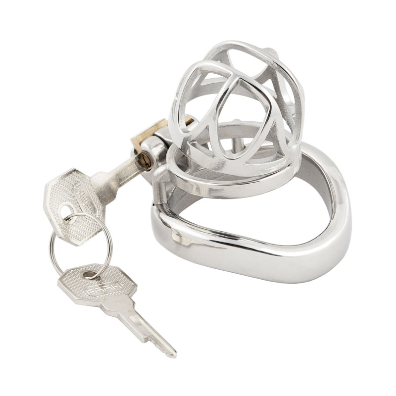 Short Male Chasity Cage Penis Lock Device 304 Stainless Steel Adult Game Sex Toy (only cages do not include rings and locks)