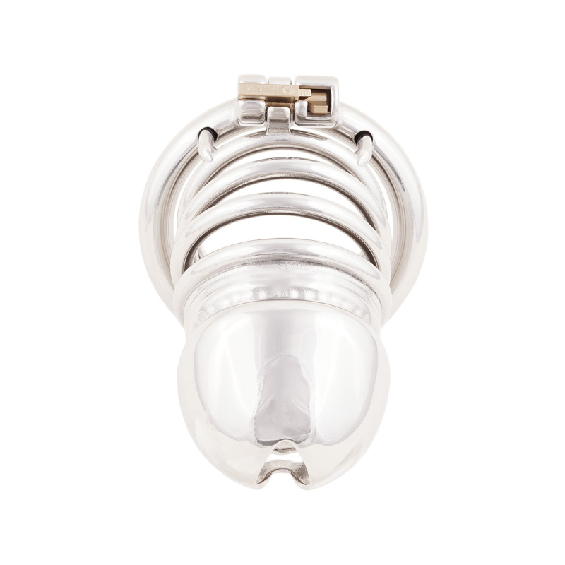 Stainless Steel Male Chastity Device Easy to Wear Male Virginity Lock Chastity Belt (only cages do not include rings and locks)
