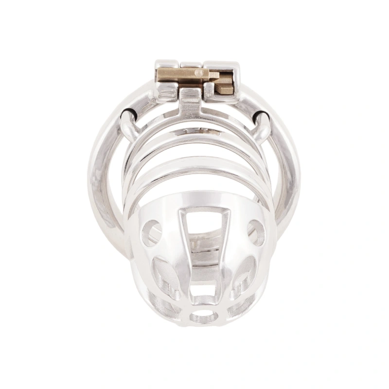 Male Chastity Cage Stealth Lock Stainless Steel Cock Cage Adult Game Sex Toy (only cages do not include rings and locks)