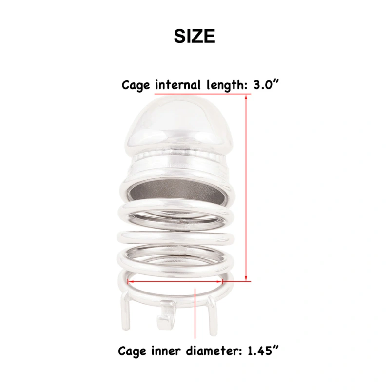 Men's Virginity Lock Belt Male Long Chastity Device Adult Game Sex Toy (only cages do not include rings and locks)