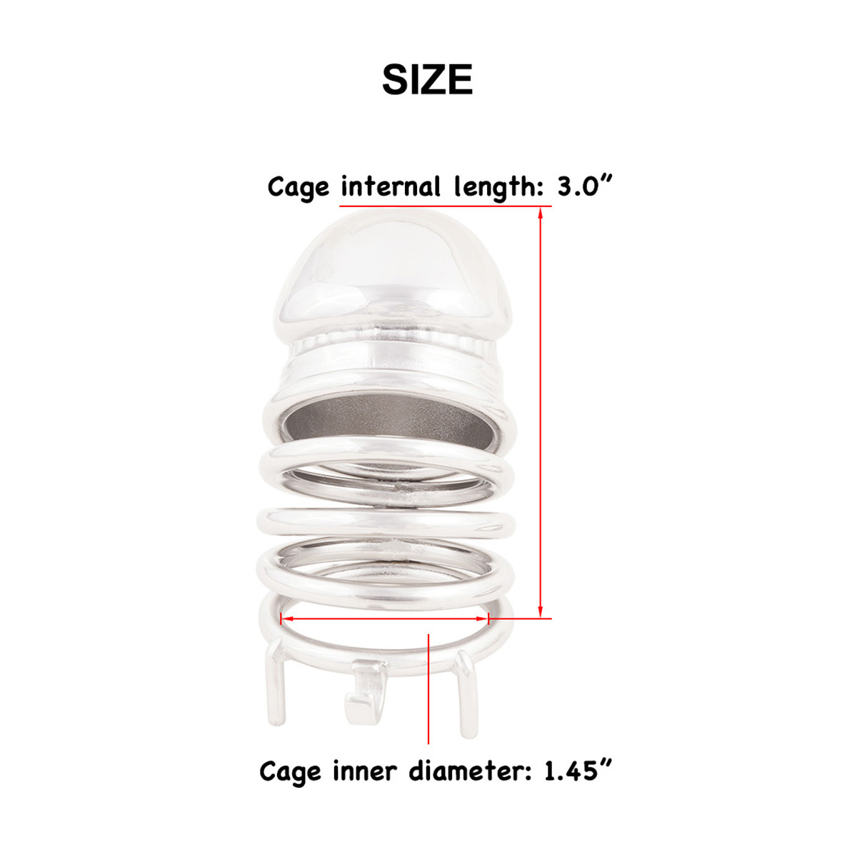 Men's Virginity Lock Belt Male Long Chastity Device Adult Game Sex Toy (only cages do not include rings and locks)