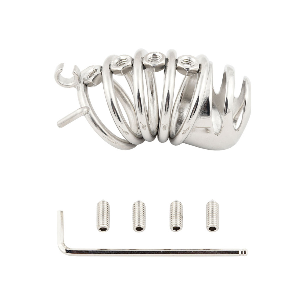 Spiked Chastity Device Long Male Stealth Lock for SM Penis Exercise Sex Toys (only cages do not include rings and locks)