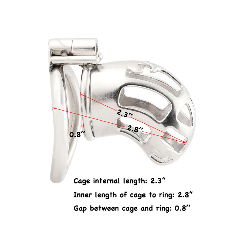 Metal Male Chastity cage for Men Steel Ergonomic Design Cock Cage Adult Game Sex Toy (only cages do not include rings and locks)