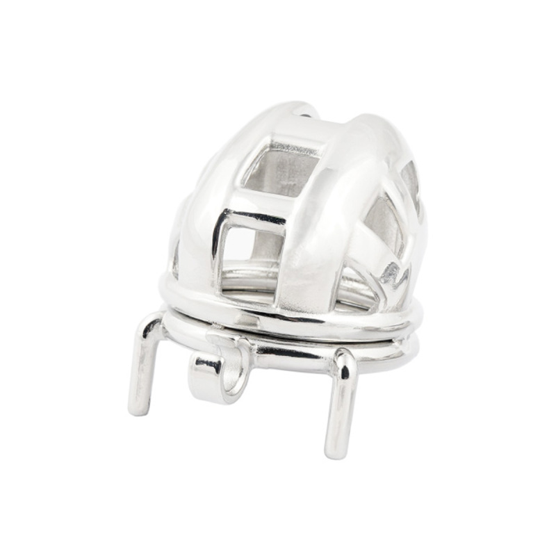 Short Male Chastity Cage for Men Stainless Steel Chasity Locked for Adult Game Sex Toy (only cages do not include rings and locks)