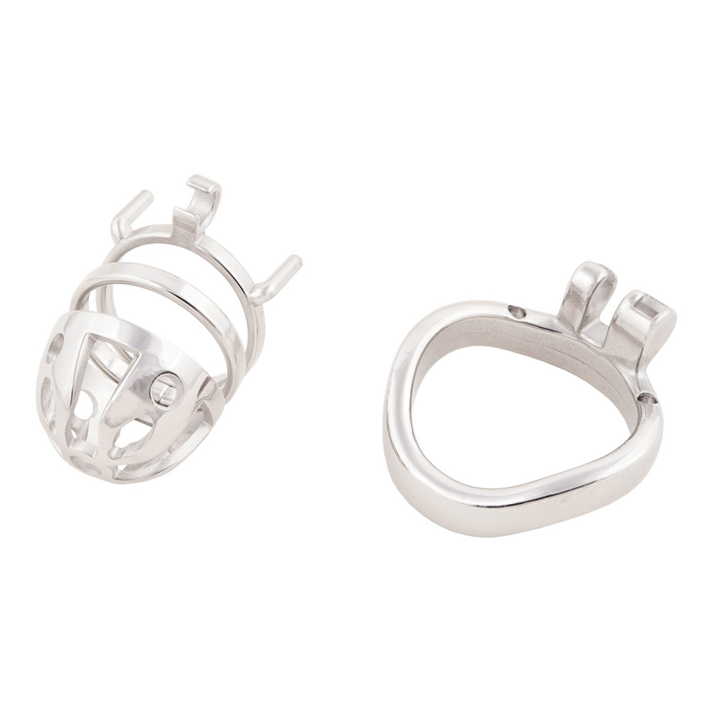 Male Virginity Lock Cock Cage Metal Chastity Device Adult Game Sex Toy (only cages do not include rings and locks)