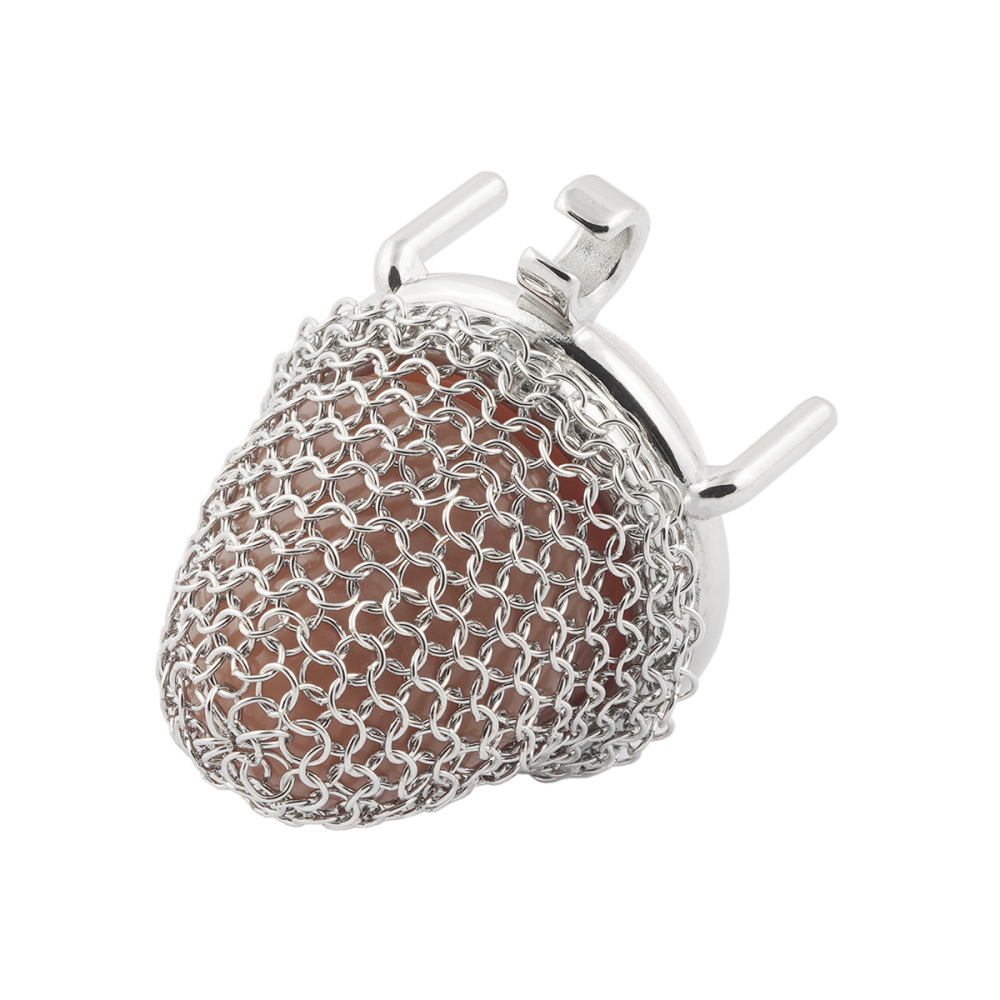 Stainless Steel Gauze Male Chastity Cage Metal Chastity Locks Comfortable Soft Cock Cage Easy to Wear Men's Virginity Lock - XS Cage Length 1.5'' (only cages do not include rings and locks)