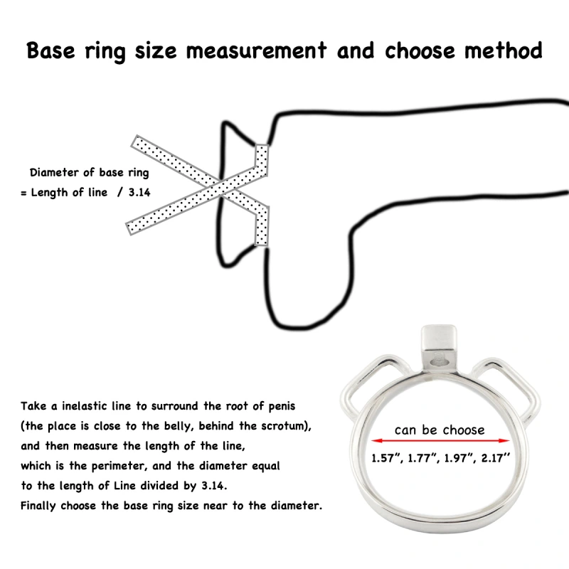 Male Short Sissy Chastity Device Base Ring Attachable Belt Stainless Steel Men's Virginity Lock (only cages do not include rings and locks)