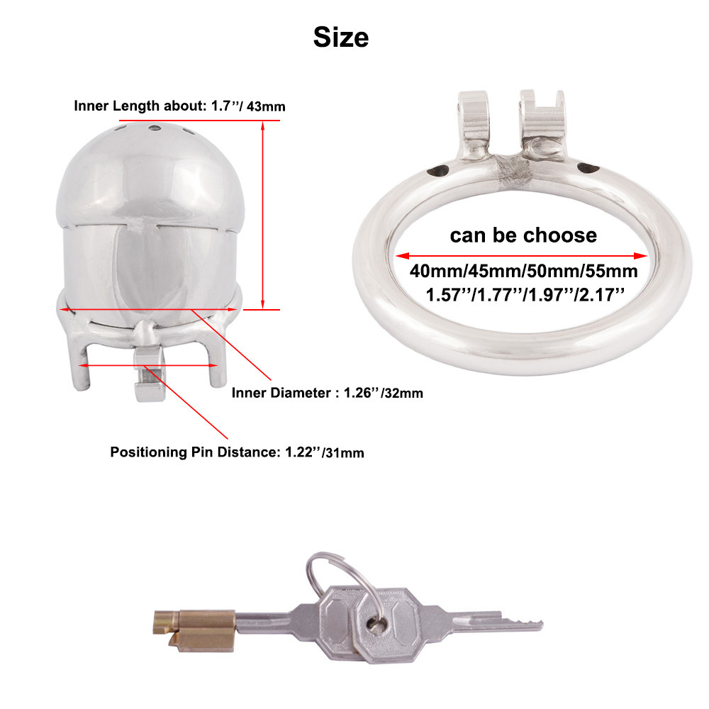 TERNENCE Male Cock Cage Penis Lock Device with Fetish Erotic Sex Toys for Men with Urethral Tube