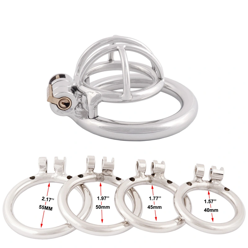 TERNENCE Men's Virginity Lock Belt Male Chastity Device Short Male Cock Cage for SM Penis Exercise Sex Toys