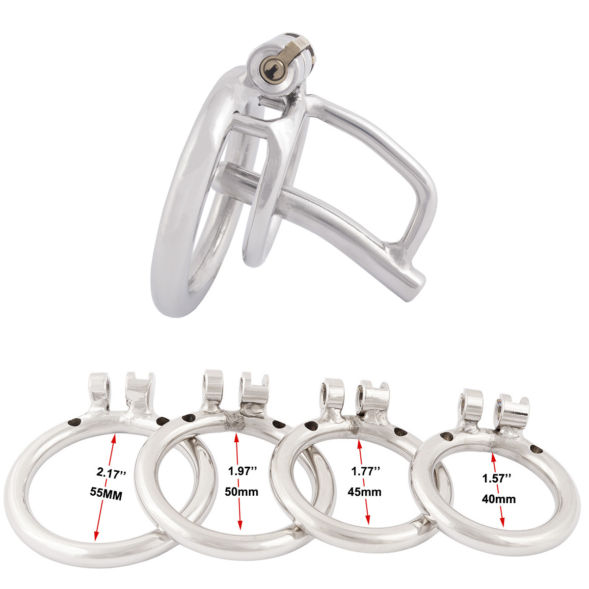 TERNENCE Male Chastity Cage Device Belt Stainless Steel Urethral Tube SM Penis Exercise Sex Toys