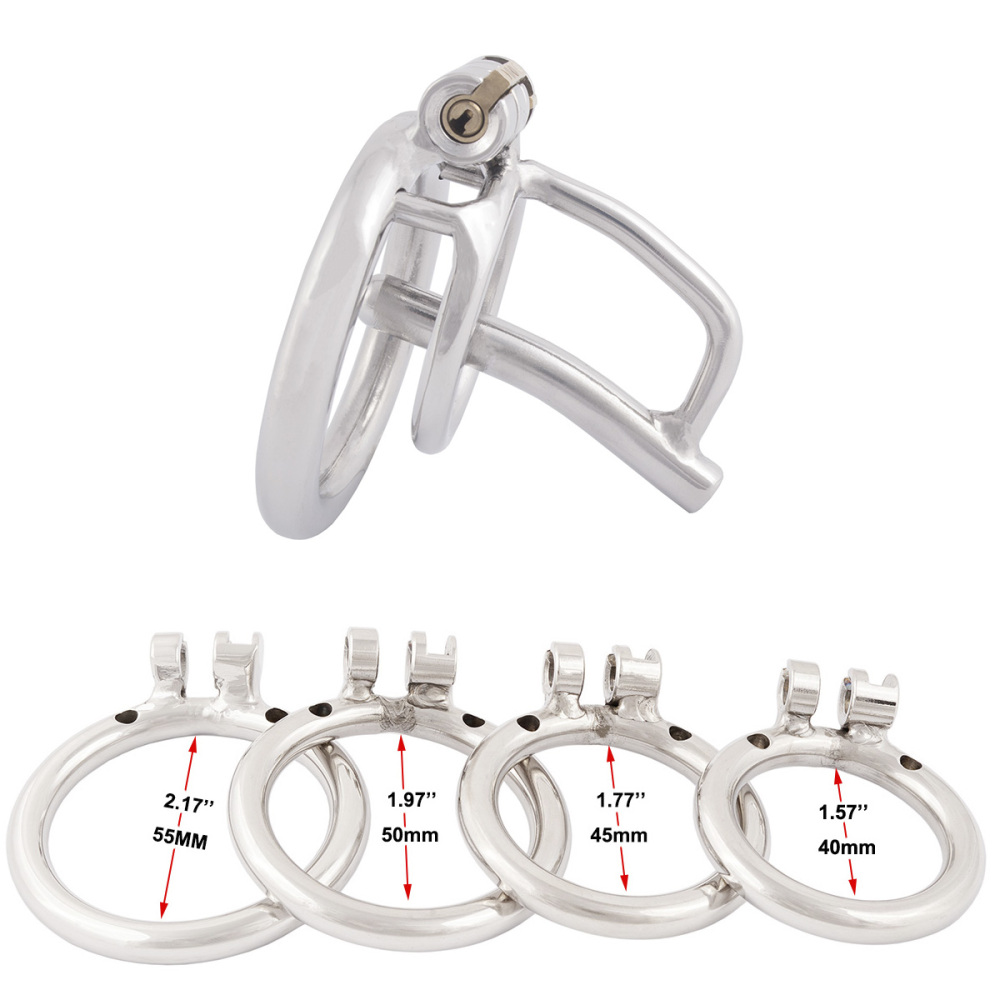 TERNENCE Male Chastity Cage Device Belt Stainless Steel Urethral Tube SM Penis Exercise Sex Toys
