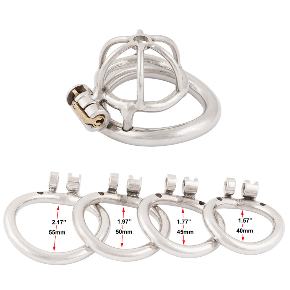 TERNENCE Small Male Chastity Device Stainless Steel Ergonomic Design Cock Cage Adult Game Sex Toy