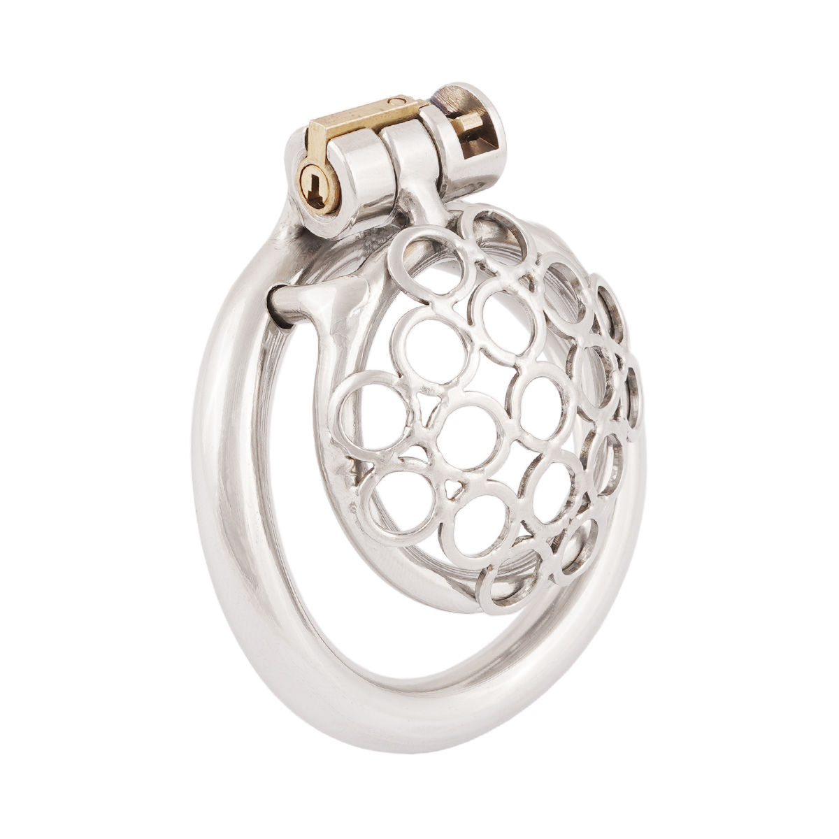 TERNENCE Small Short Chastity Device Male Ergonomic Design Stainless Steel Cock Cage Adult Game Sex Toy