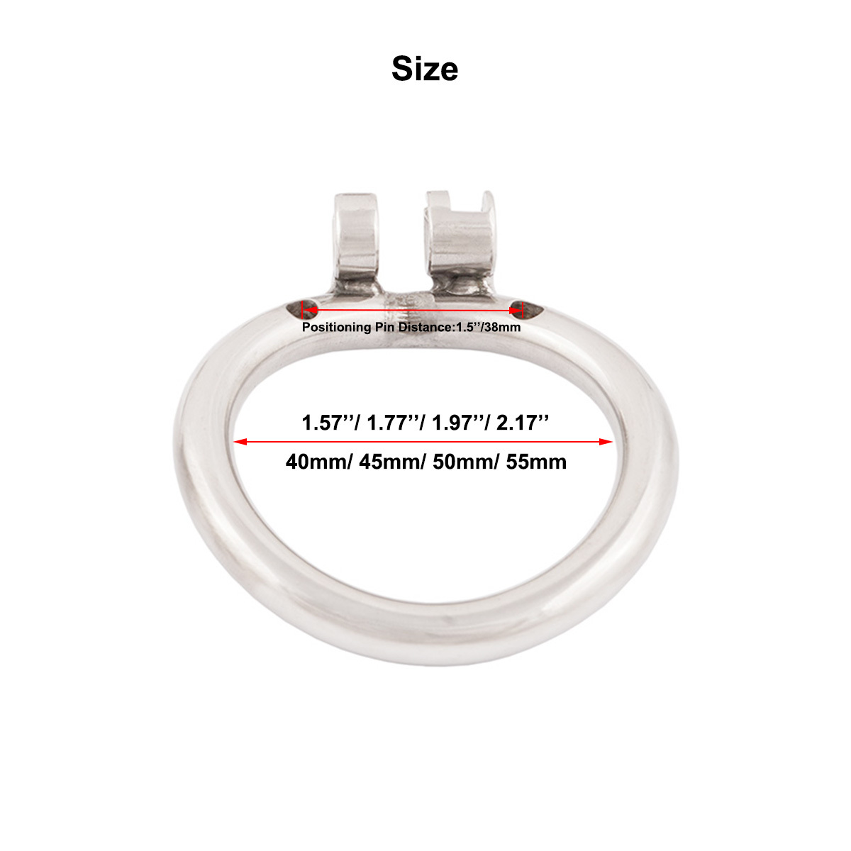 TERNENCE Stainless Steel Small Male Chastity Device Ergonomic Design Cock Cage