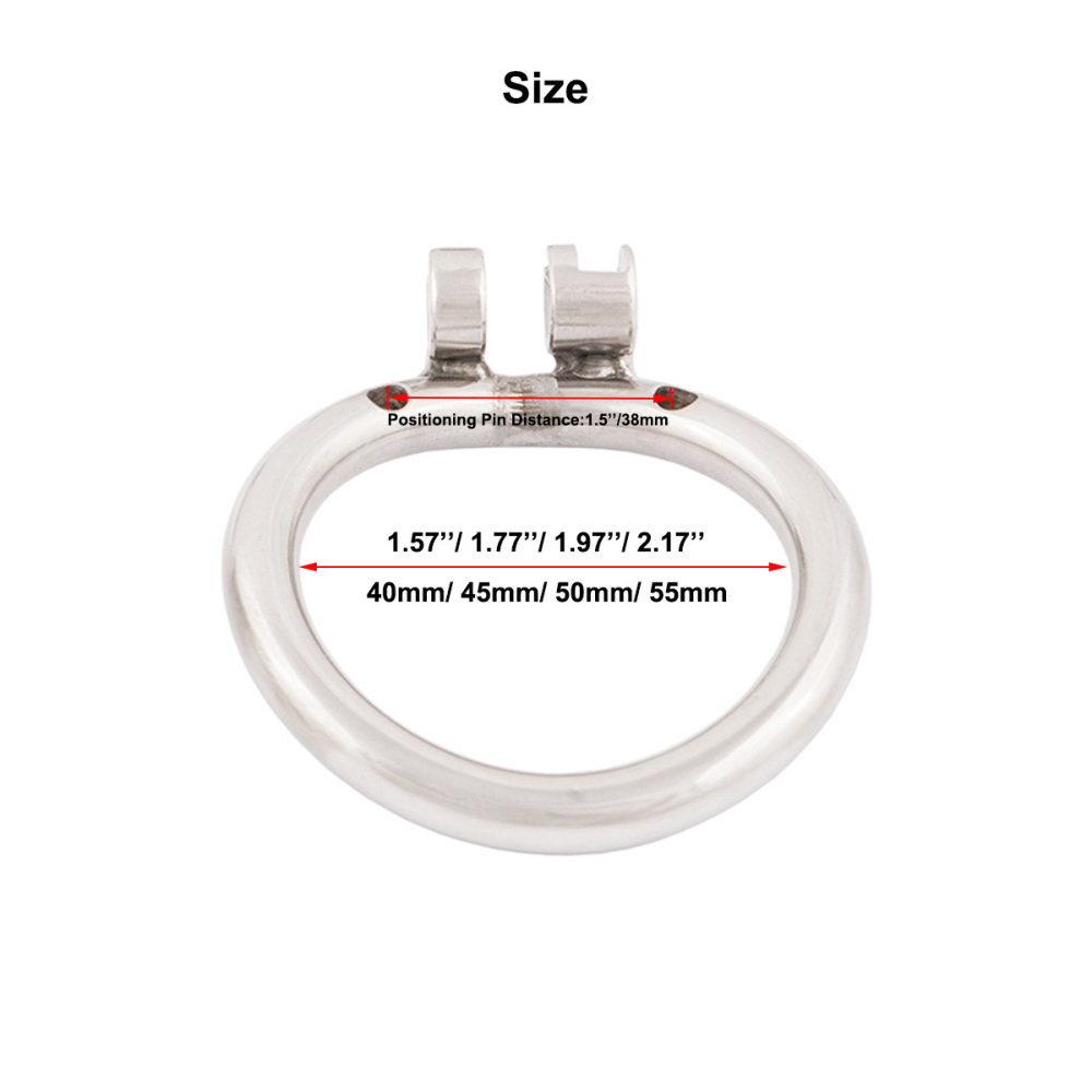 TERNENCE Stainless Steel Small Male Chastity Device Ergonomic Design Cock Cage