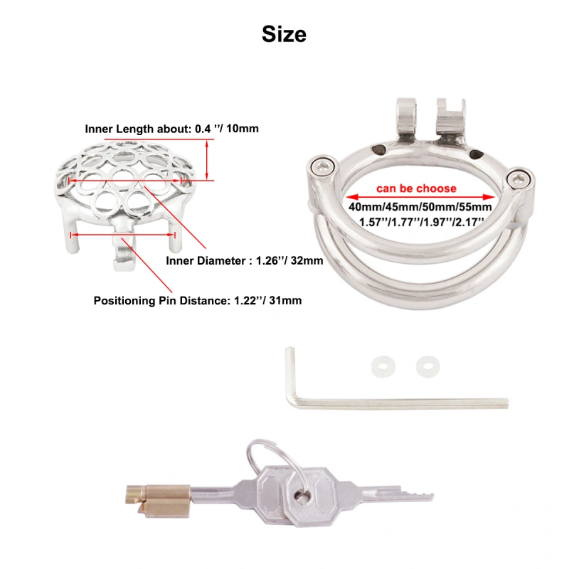 TERNENCE Male Super Short Cock Cage Prevent Escape Design Closed Ring Chastity Device Adult Game Sex Toy