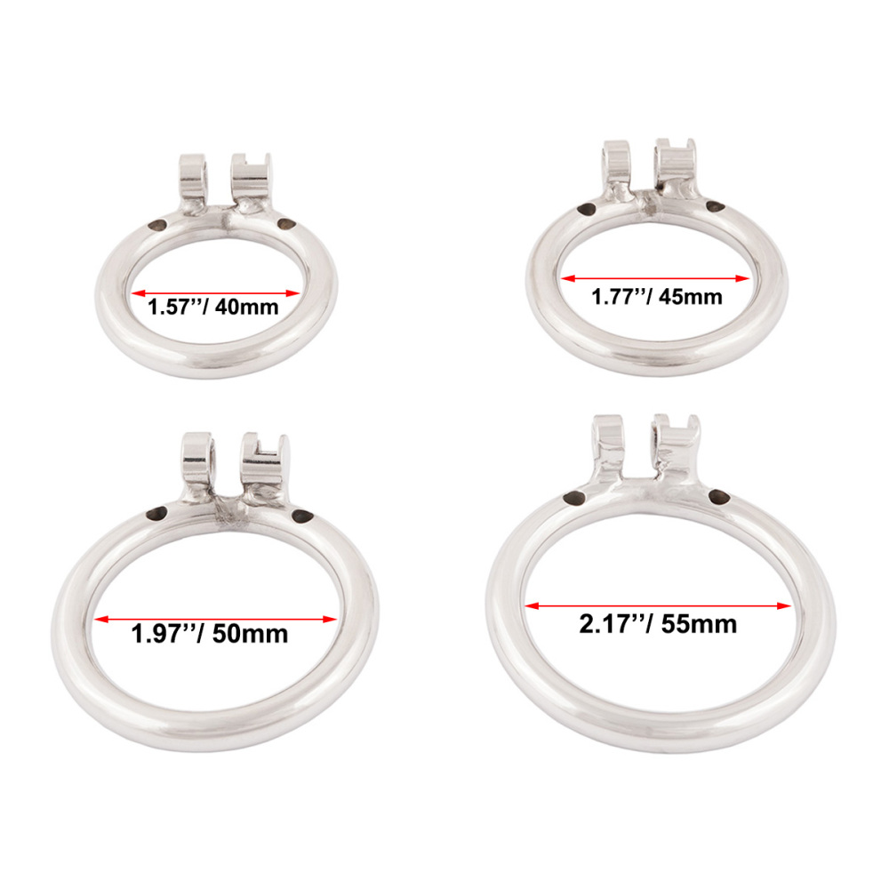 TERNENCE Small Male Cock Cage Chastity Locked Sex Toy with Catheter