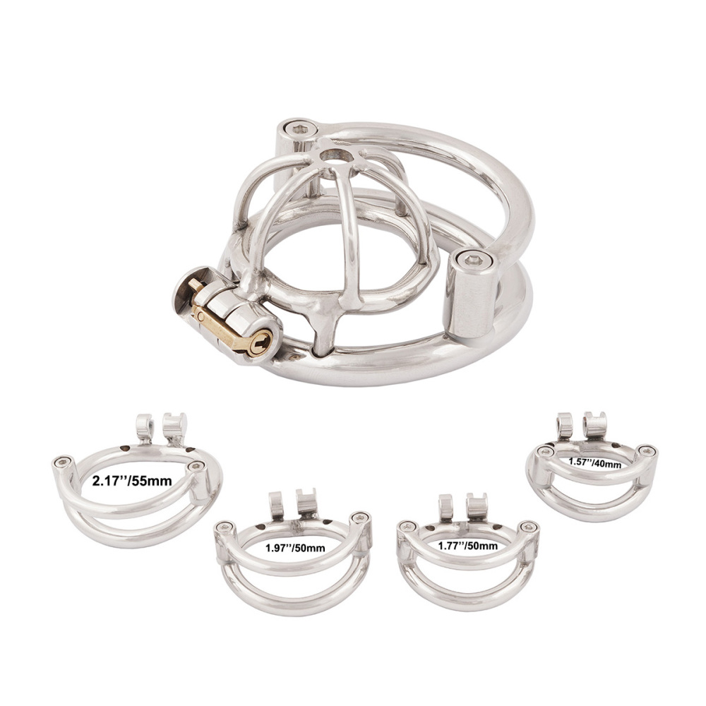 TERNENCE Male Small Chastity Device Cages Prevent Escape Design Closed Ring Cock Cage Adult Game Sex Toy