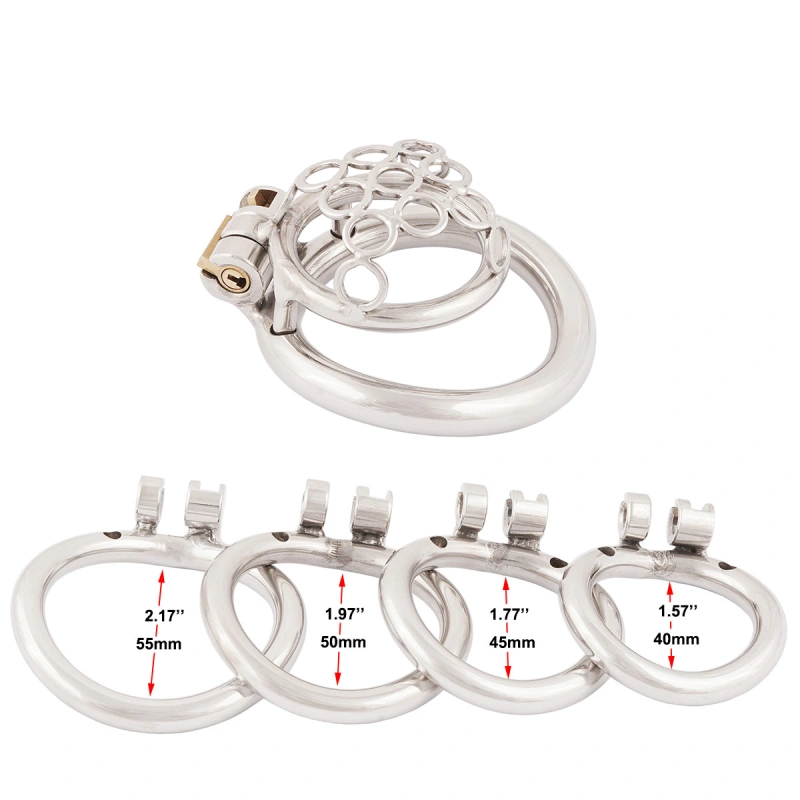 TERNENCE Mens Short Chastity Cages Prevent Escape Design Closed Ring Cock Cage Adult Game Sex Toy
