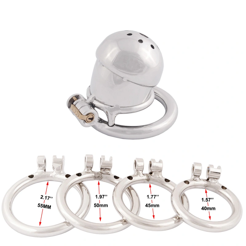 TERNENCE Penis Ring Virginity Lock Stainless Steel Chastity Belt Adult Game Sex Toy