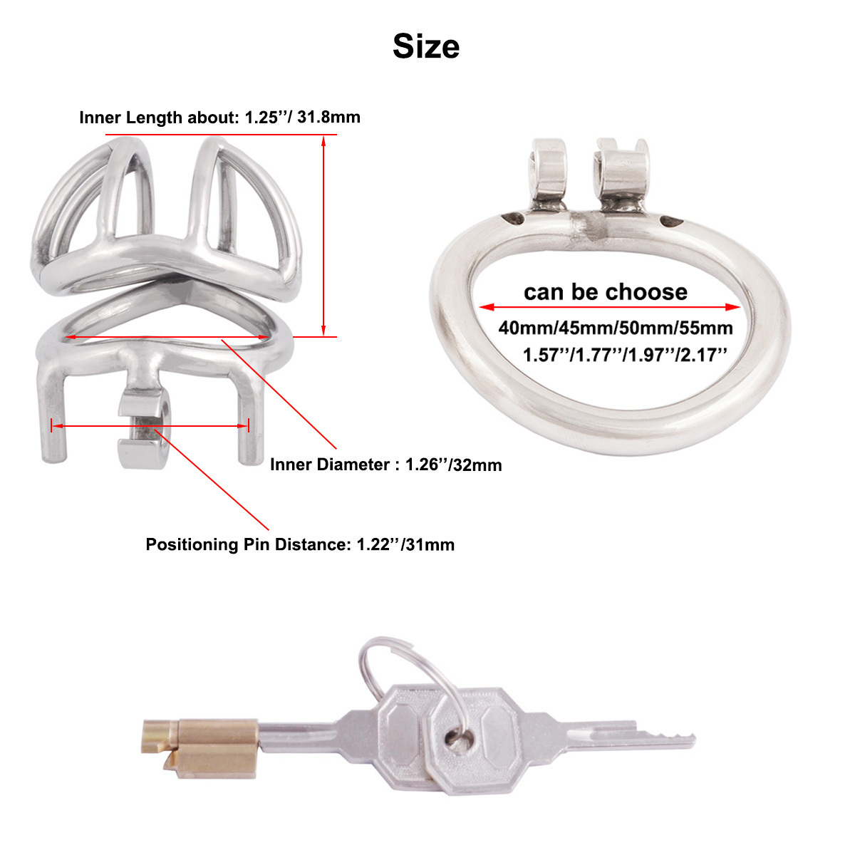 TERNENCE Ergonomic Design Chastity Device Male Virginity Lock Chastity Belt Adult Game Sex Toy